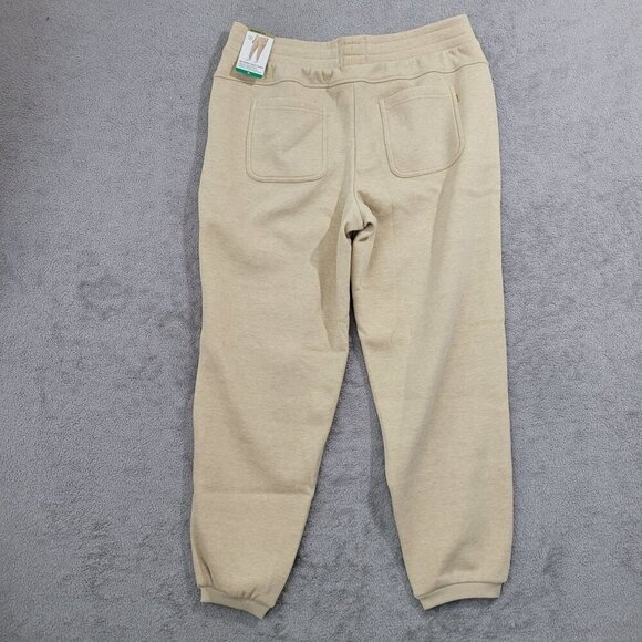 NEW Mondetta Women's XL Heathered Fleece Jogger Pants Recycled Polyester Beige - Picture 2 of 7